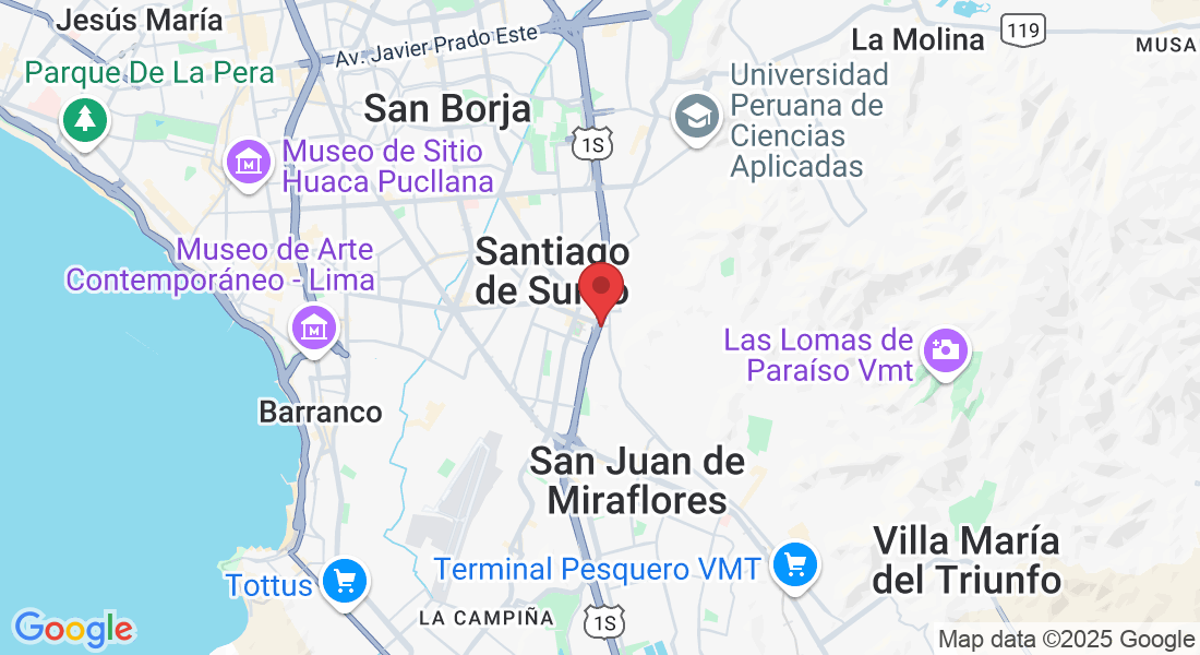 Av. Circunvalación 415, Lima 15803, Perú