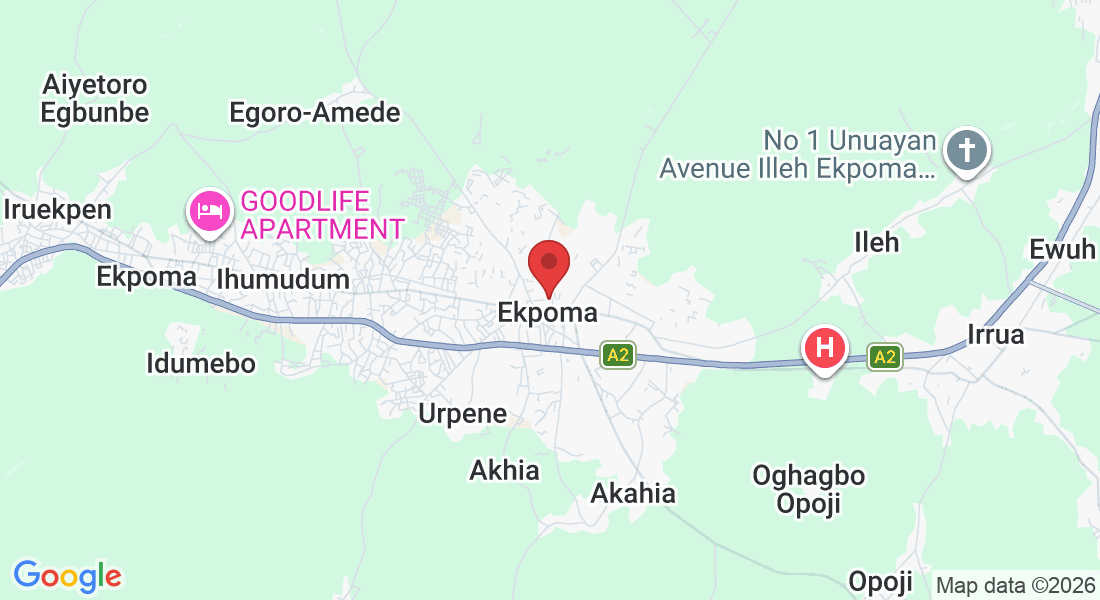 Eromon Street, Ekpoma 310101, Edo, Nigeria