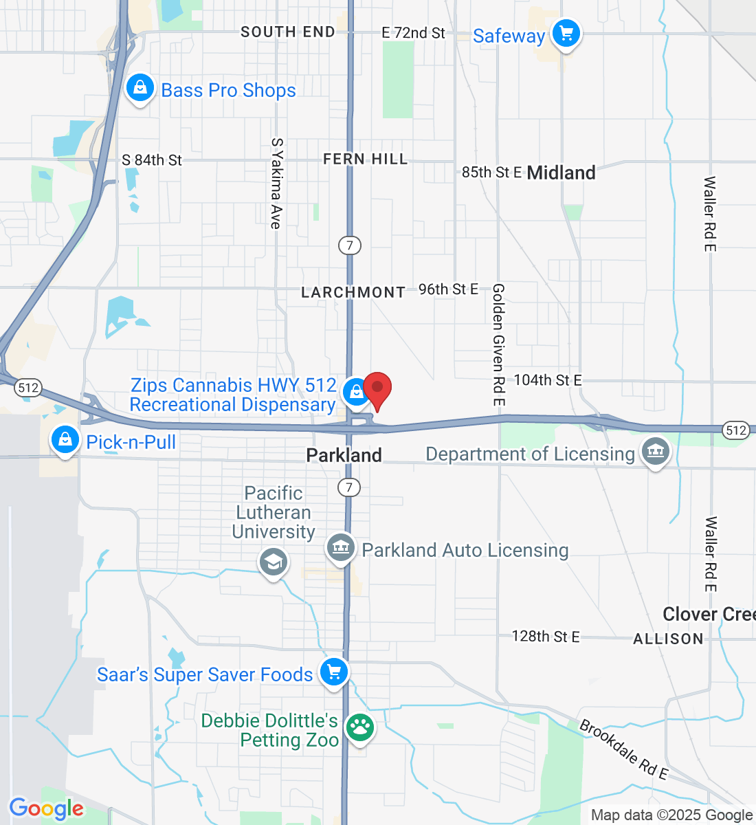 10721 A St S, Tacoma, WA 98444, USA