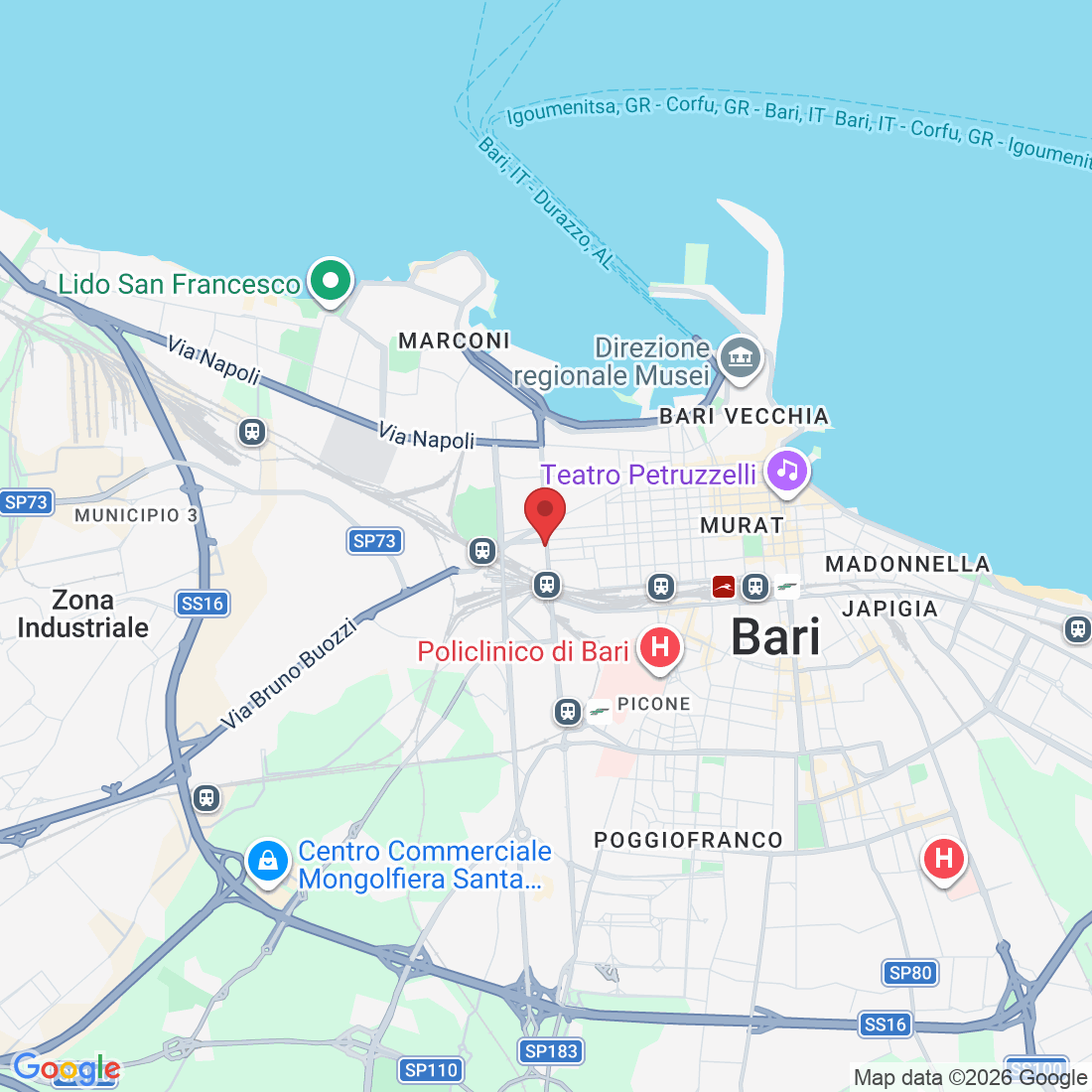 Via Brigata Bari, 126, 70123 Bari BA, Italia