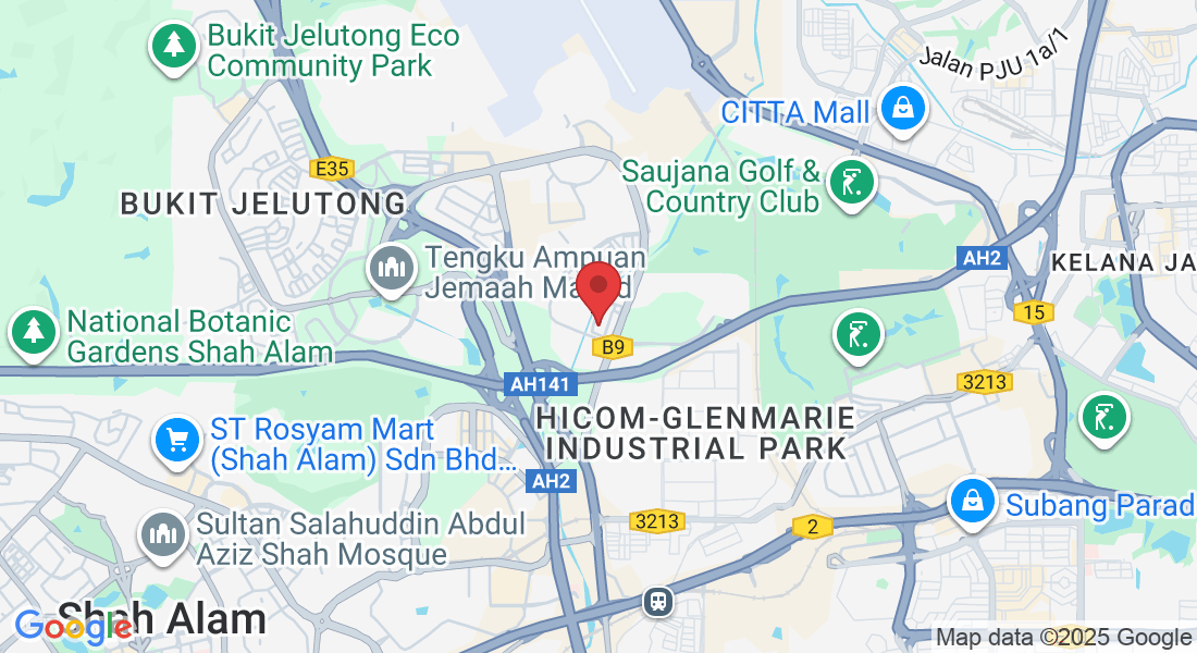 No. 20, Ground floor, Jalan Opera B U2/B, Taman TTDI Jaya, 40150 Shah Alam, Selangor, Malaysia