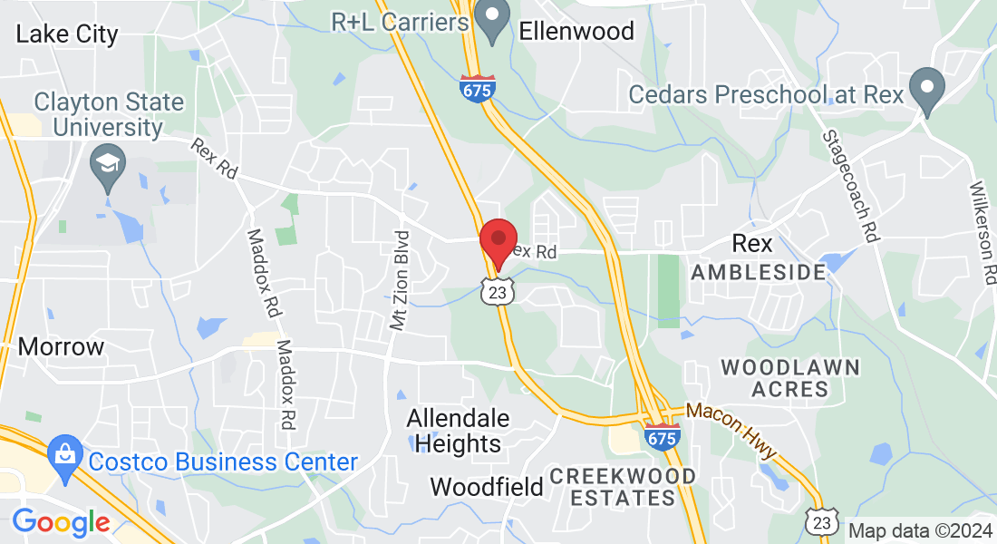 6080 GA-42 suite 110, Rex, GA 30273, USA