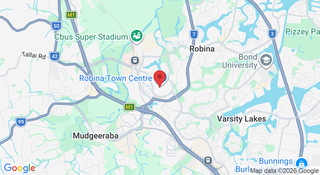 Shop 6001, Level 2/19 Robina Town Centre Dr, Robina QLD 4226, Australia