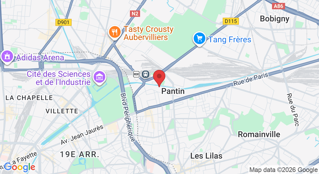 26 Quai de l'Aisne, 93500 Pantin, France