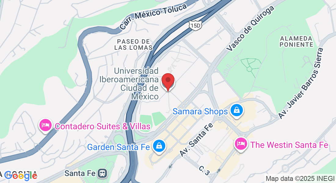 Prol. P.º de la Reforma, Santa Fe, Zedec Sta Fé, Álvaro Obregón, 01376 Ciudad de México, CDMX, Mexico