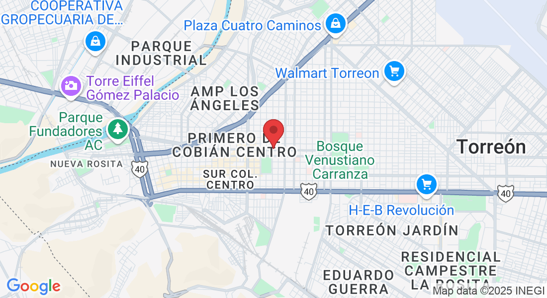 Av Abasolo 405, Segundo de Cobián Centro, 27000 Torreón, Coah., México