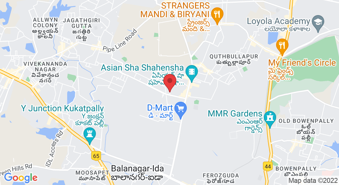 FCQW+R8H, Nanda Nagar, Balanagar, Hyderabad, Telangana 500055, India