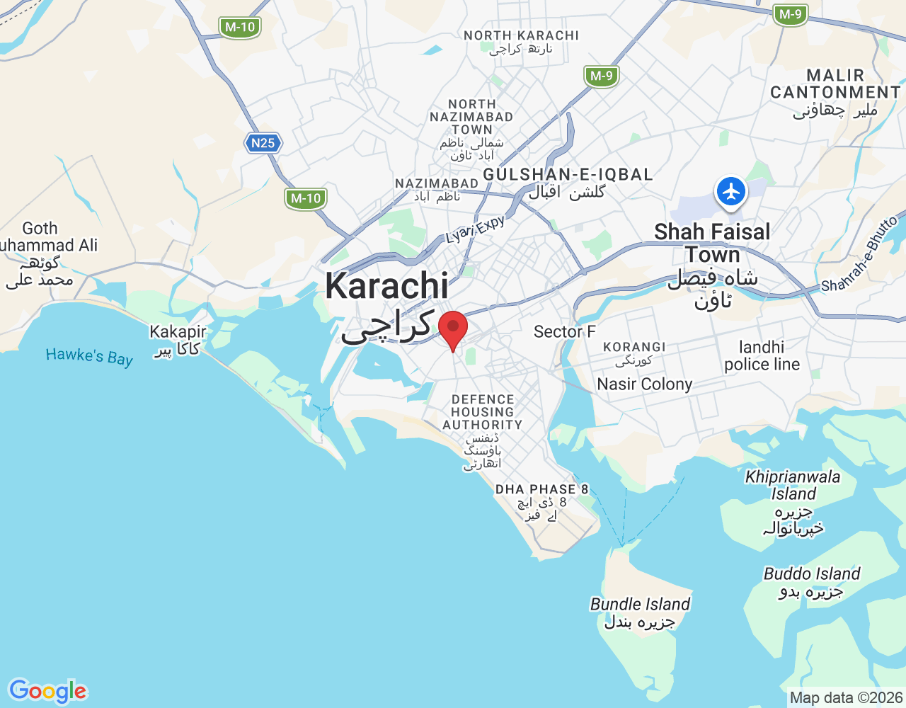 Parsa View Apartment, Khayaban-e-Iqbal, Block 8, Clifton, Karachi, Sindh, Block 8 Frere Town, Karachi, 75600, Pakistan