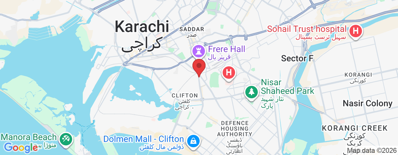 Parsa View Apartment, Khayaban-e-Iqbal, Block 8, Clifton, Karachi, Sindh, Block 8 Frere Town, Karachi, 75600, Pakistan