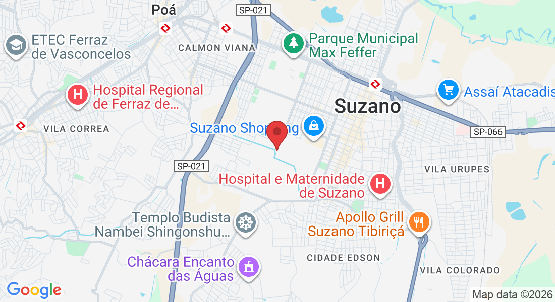Av. Sen. Roberto Símonsen, 1545 - Jardim Imperador, Suzano - SP, 08673-270, Brasil