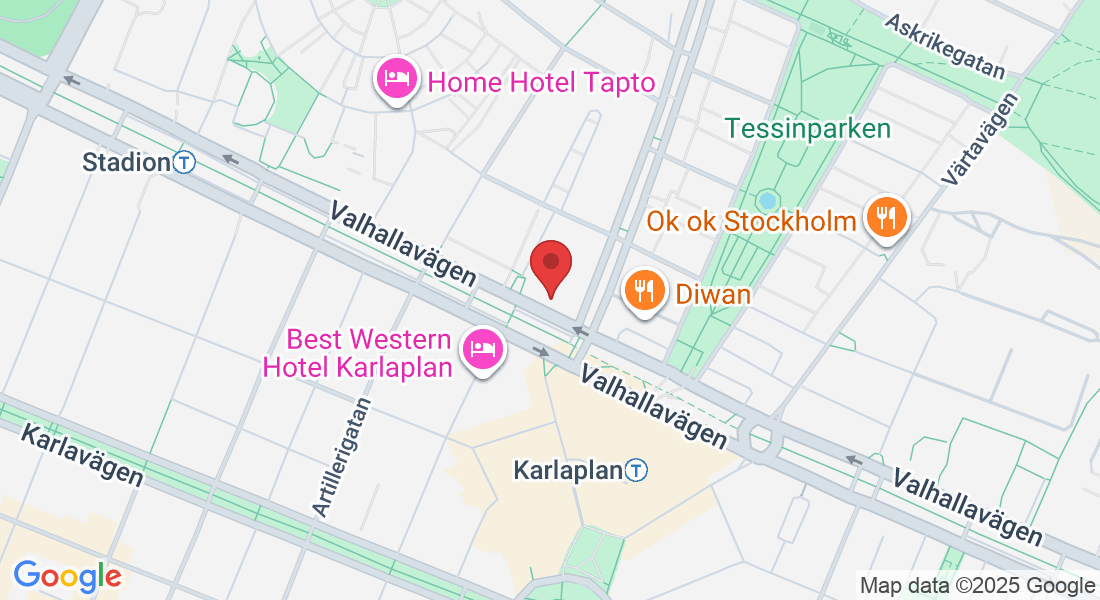 Valhallavägen 145, 115 31 Stockholm, Sweden