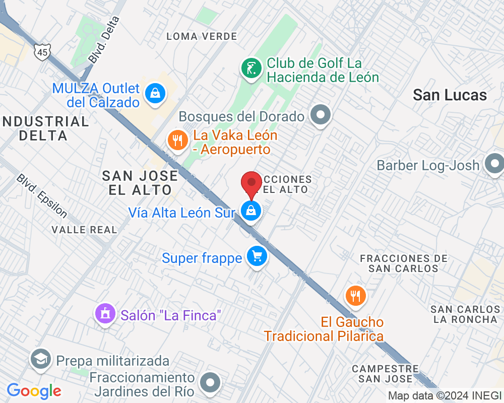 Blvd. Aeropuerto #1027-LOCAL 1036, Fracciones de el Alto, 37590 León de los Aldama, Gto., México