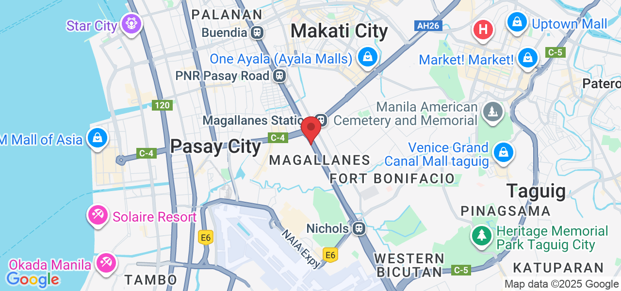 South Park Plaza Bldg. Paseo de Magallanes 3rd Level, Makati, 1232 Metro Manila, Philippines