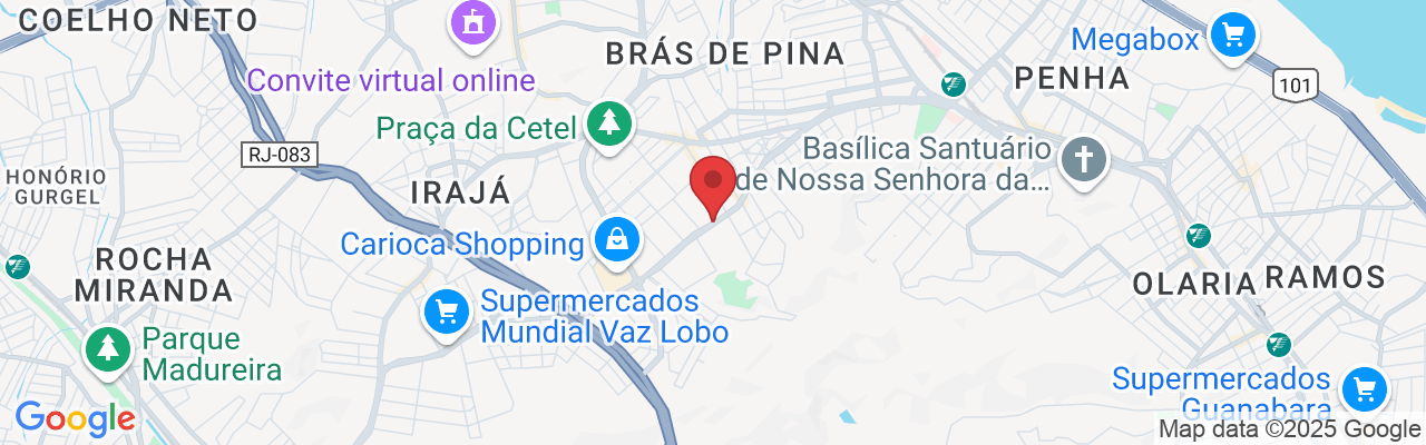 Av. Vicente de Carvalho, 1255 - Vila da Penha, Rio de Janeiro - RJ, 21210-000, Brazil