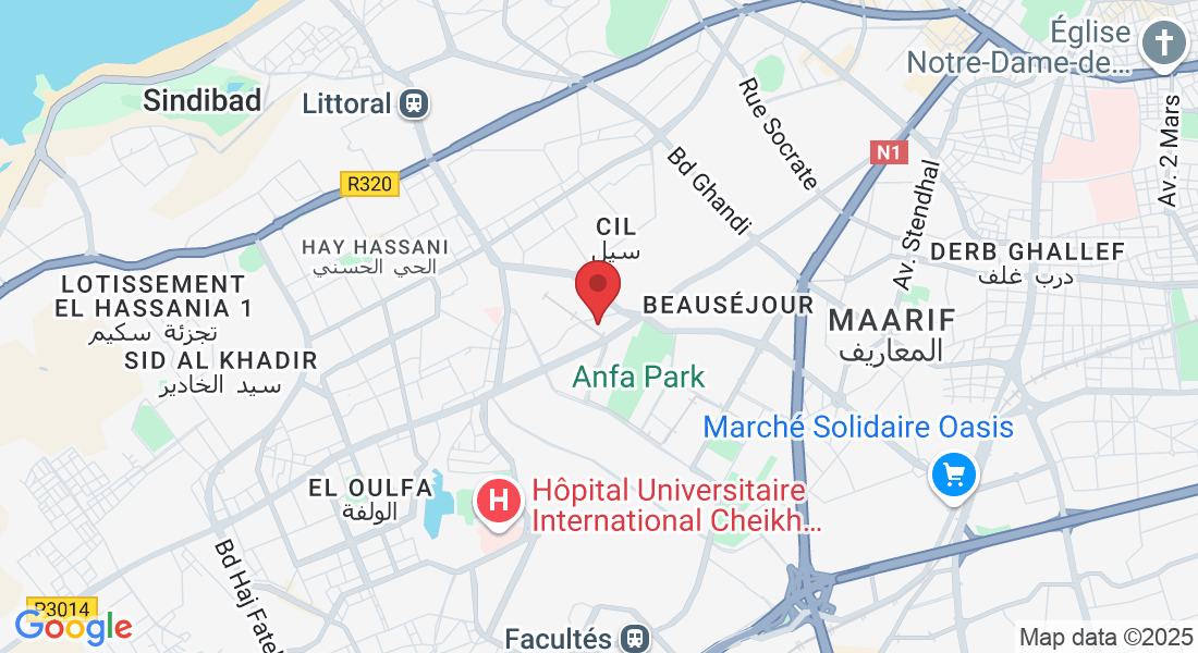 station abdellah ben cherif, Casablanca 20250, Maroc