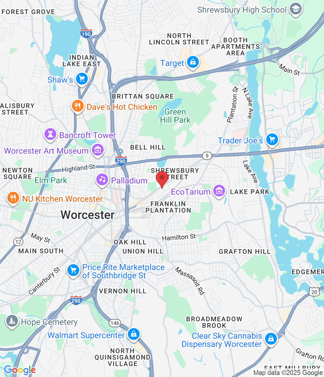 225 Shrewsbury St c, Worcester, MA 01604, USA