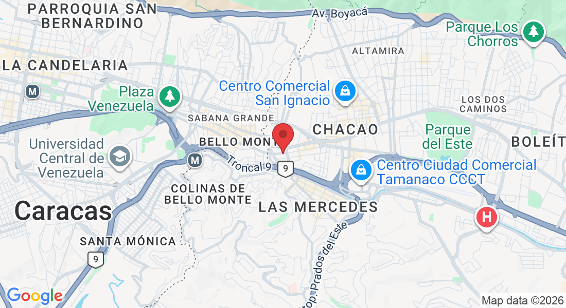 Urbanizacion, F4QM+W6M, Av. Tamanaco, Caracas 1060, Distrito Capital, Venezuela