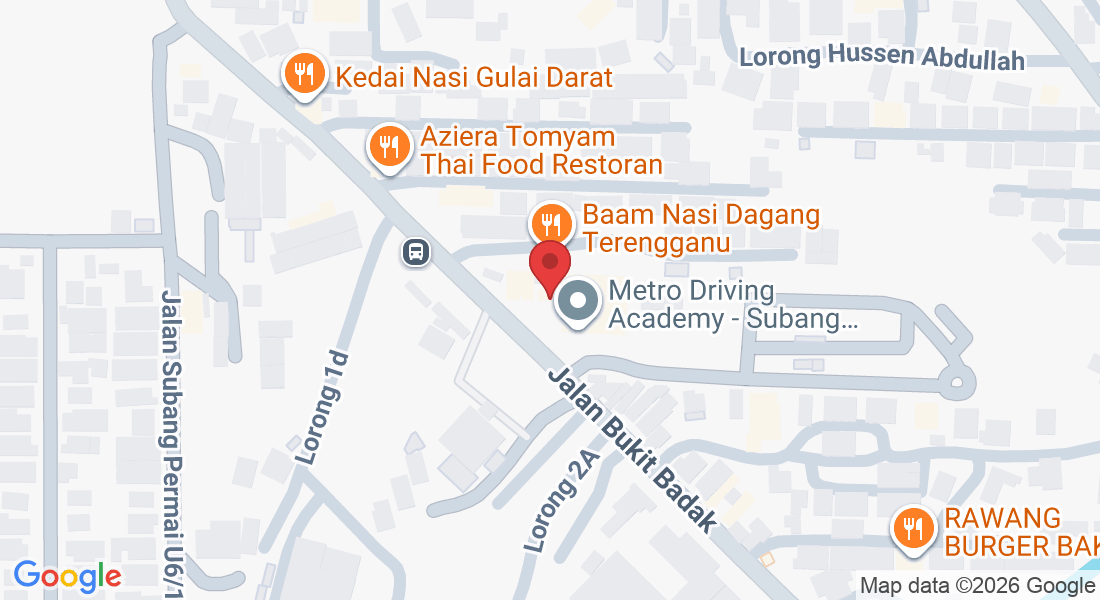 Lot 3509, Seksyen U6, Kampung Melayu Subang, 40150 Shah Alam, Selangor, Malaysia