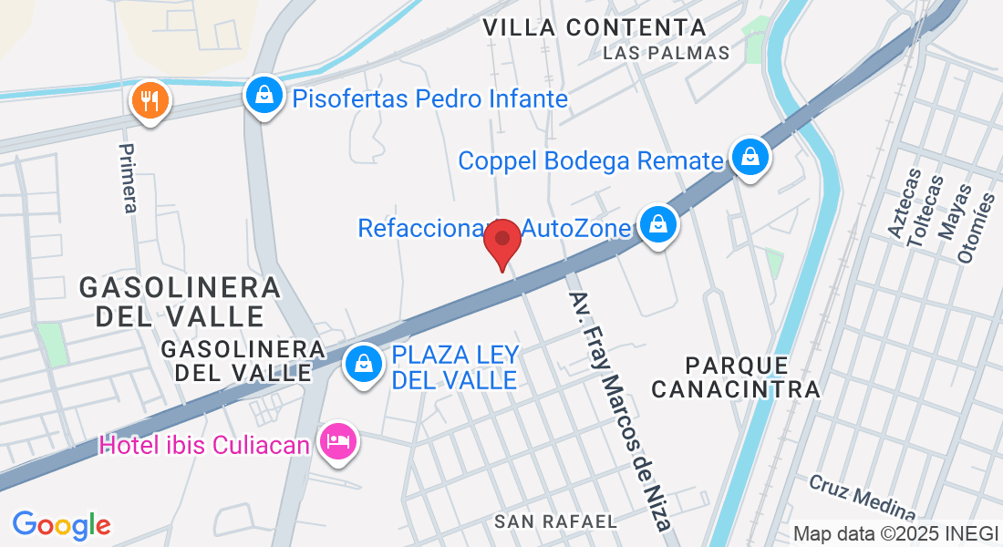 Blvd. Emiliano Zapata, Gasolinera del Valle, San Rafael, 80150 Culiacán Rosales, Sin., México