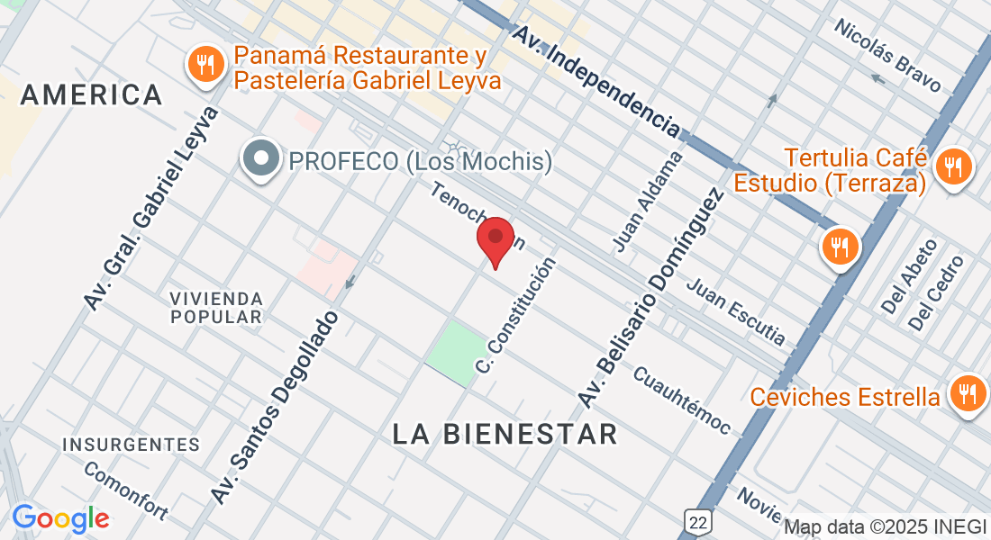 C. Niños Heroes 616, La Bienestar, 81280 Los Mochis, Sin., México