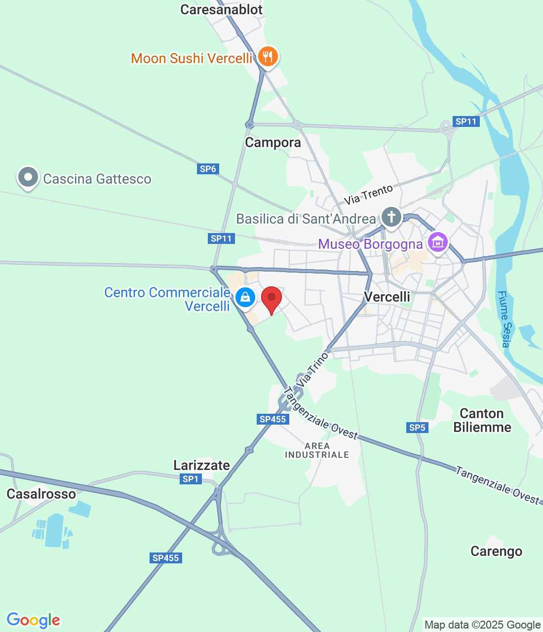 Via Giulio Sambonet, 13100 Vercelli VC, Italia