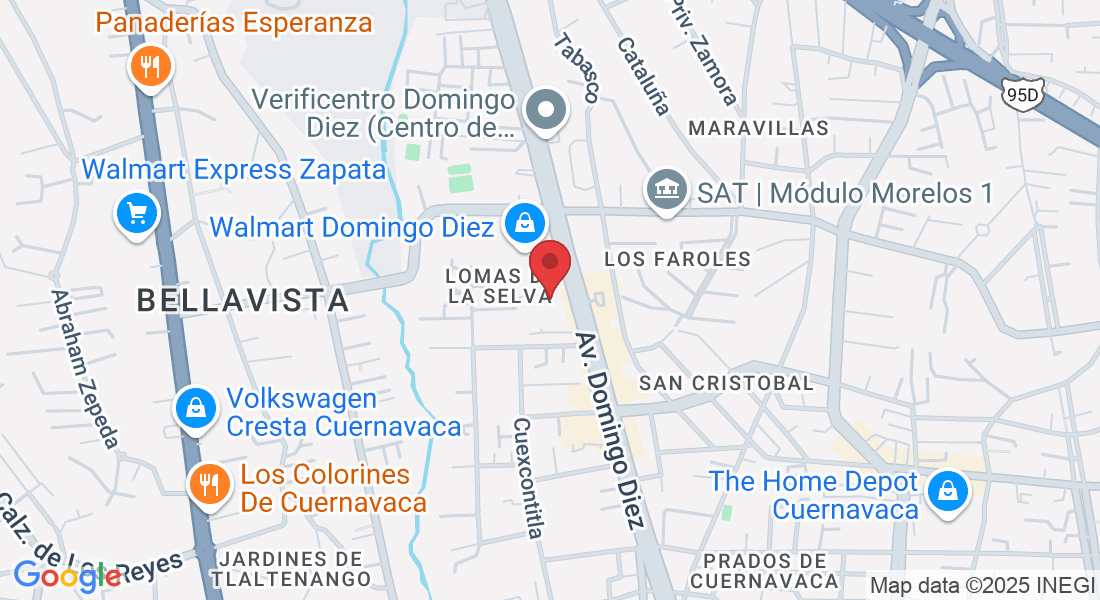 Av. Domingo Diez 1203, Lomas de la Selva, 62253 Cuernavaca, Mor., México