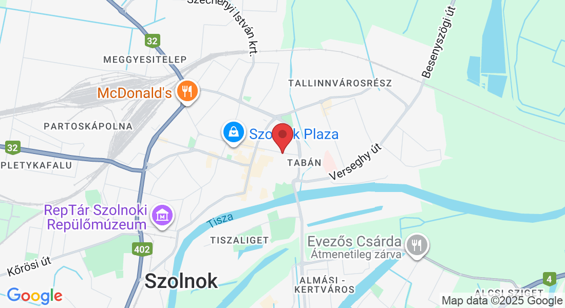 Szolnok, Ady Endre út 12, 5000 Magyarország