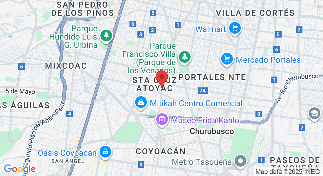 Av. Cuauhtémoc 1441, Col del Valle Centro, Benito Juárez, 03100 Ciudad de México, CDMX, México