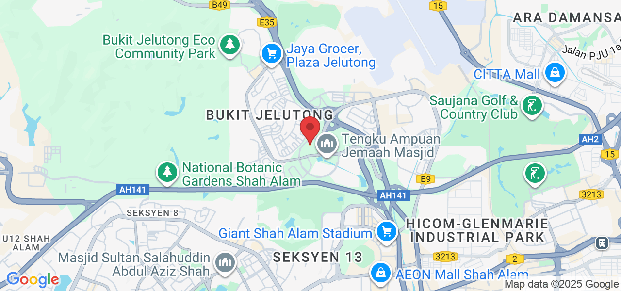 UG1-37 & 38, Komersial Radia, Persiaran Arked, Bukit Jelutong, 40150 Shah Alam, Selangor, Malaysia