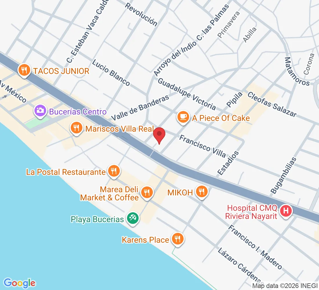 Av. Héroes de Nacozari 250, Sur, 63732 Bucerías, Nay., México