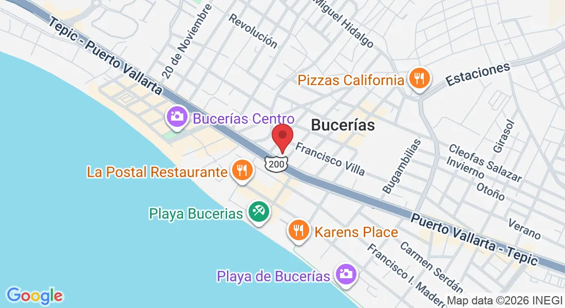 Av. Héroes de Nacozari 250, Sur, 63732 Bucerías, Nay., México