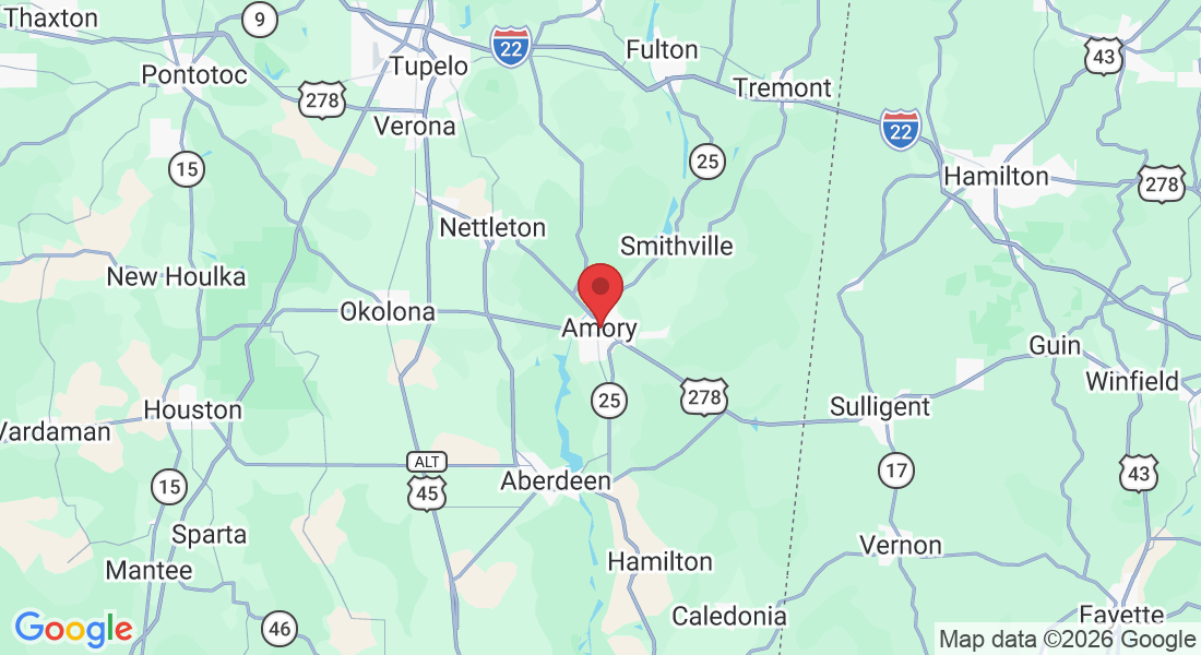 206 3rd Ave S, Amory, MS 38821, USA