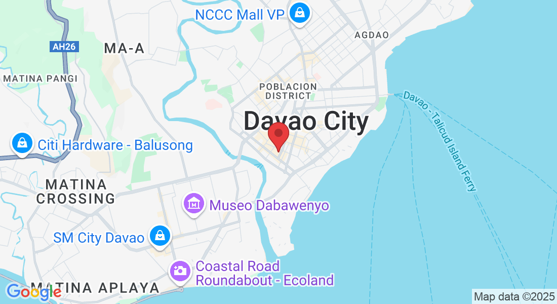 3J85+F9V Barangay, Poblacion District, Davao City, 8001 Davao del Sur, Philippines