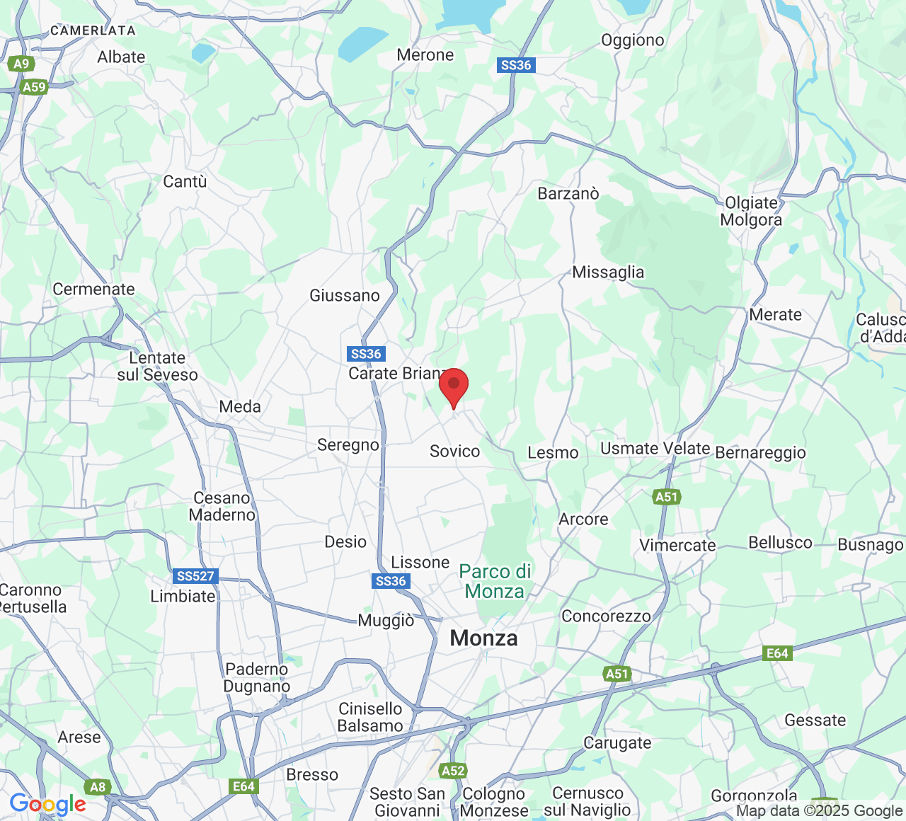 Piazza Giuseppe Boretti, 3, 20844 Triuggio MB, Italia