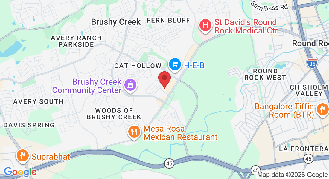 7700 Cat Hollow Dr ste 101, Round Rock, TX 78681, USA