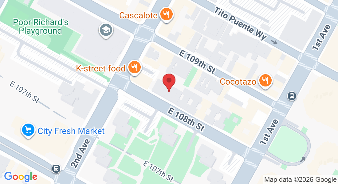 309 E 108th St, New York, NY 10029, USA