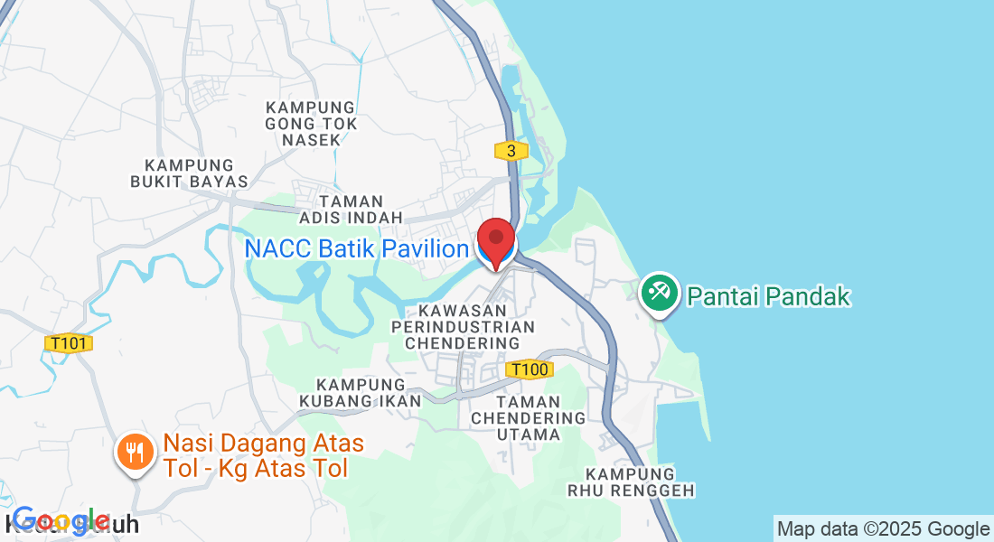 NACC Batik Pavilion Lot 4153, Kawasan Perindustrian Chendering, 21080 Kuala Terengganu, Terengganu, Malaysia