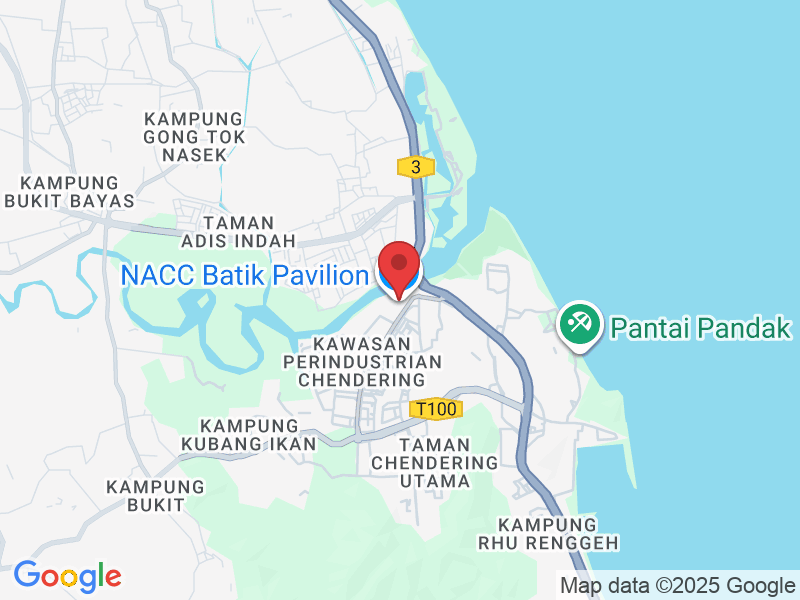 NACC Batik Pavilion Lot 4153, Kawasan Perindustrian Chendering, 21080 Kuala Terengganu, Terengganu, Malaysia