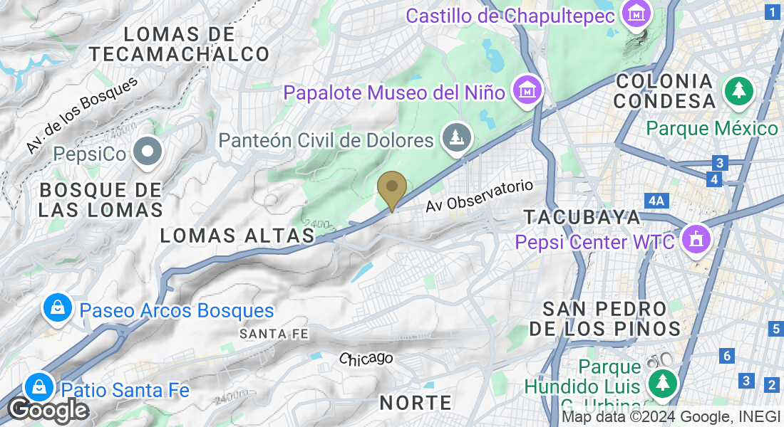 Av Observatorio 489, Las Palmas, Álvaro Obregón, 01110 Ciudad de México, CDMX, México