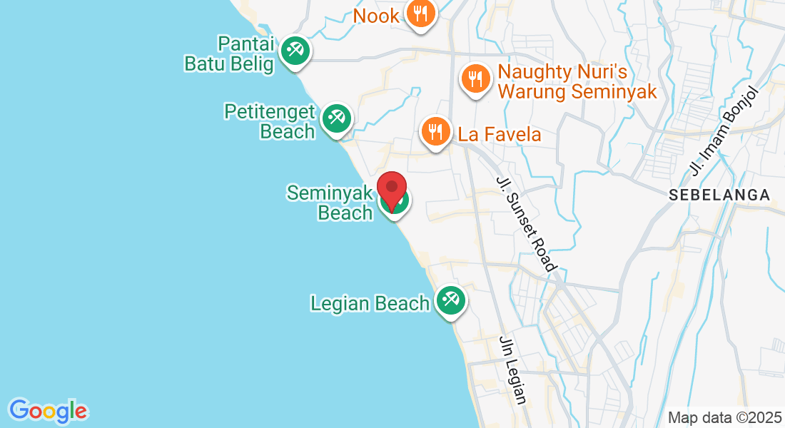 Jl. Sarinande No.25, Seminyak, Kec. Kuta, Kabupaten Badung, Bali 80361, Indonesia