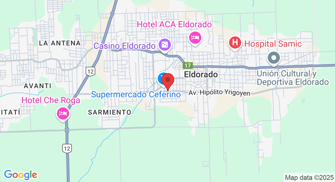 Av. Hipólito Yrigoyen 1038, N3380 Eldorado, Misiones, Argentina