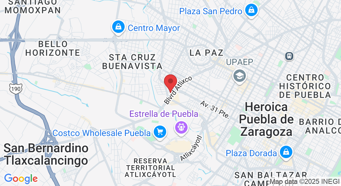 Blvrd Atlixco 3115, Nueva Antequera, 72180 Heroica Puebla de Zaragoza, Pue., México