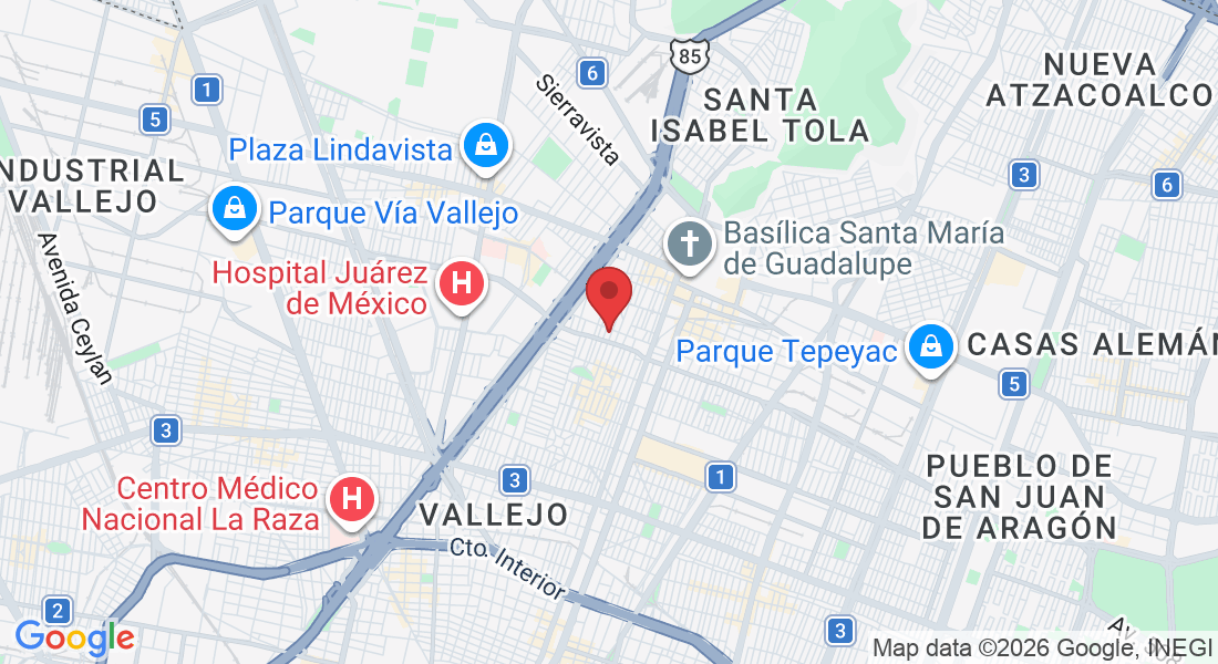 Buen Tono 348, Tepeyac Insurgentes, Gustavo A. Madero, 07800 Ciudad de México, CDMX, México