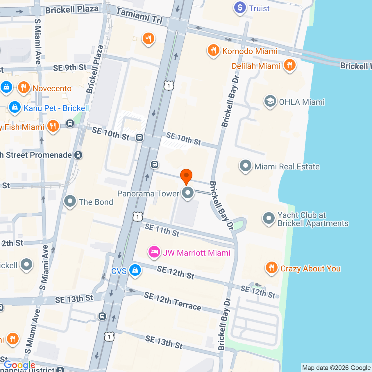 1100 Brickell Bay Dr, Miami, FL 33131, USA