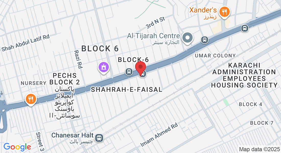 Office 804,805,806 Park Avenue, opposite to Lal Kothi (house), Shahrah-e-Faisal Block 6 P.E.C.H.S., Karachi, Karachi City, Sindh 75350, Pakistan