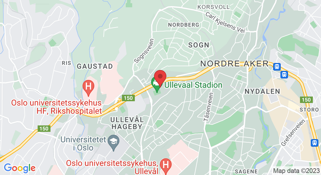 Sognsveien 75E, Ullevål Stadion, Inngang 12-13, 4 etg, 0855 Oslo, Norge