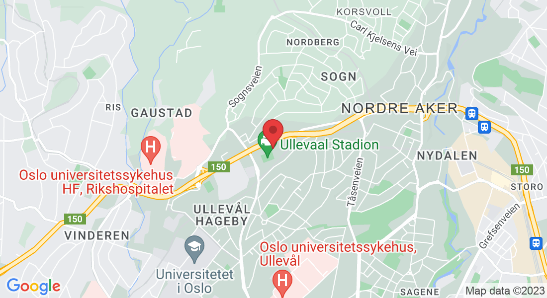 Sognsveien 75E, Ullevål Stadion, Inngang 12-13, 4 etg, 0855 Oslo, Norge