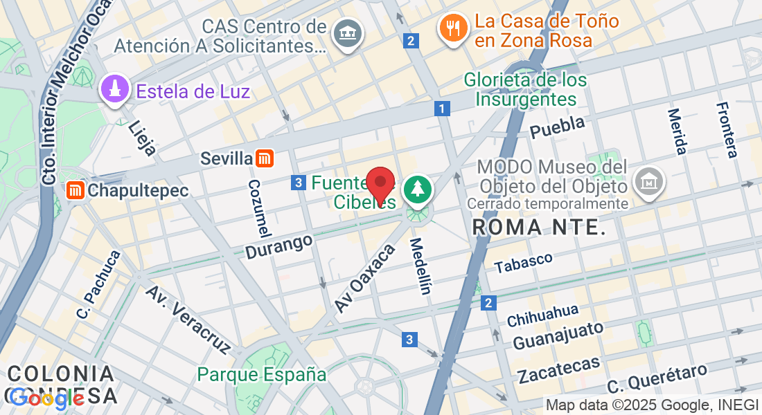 Durango 199, Roma Nte., Cuauhtémoc, 06700 Ciudad de México, CDMX, México