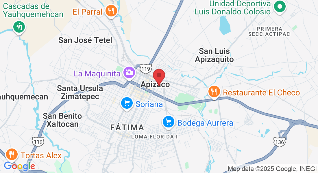 Av José María Morelos 604, Centro, 90300 Cdad. de Apizaco, Tlax., Mexico