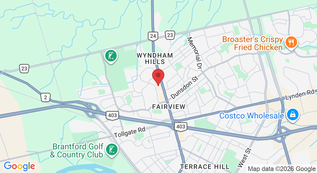 Brantford Office Map
